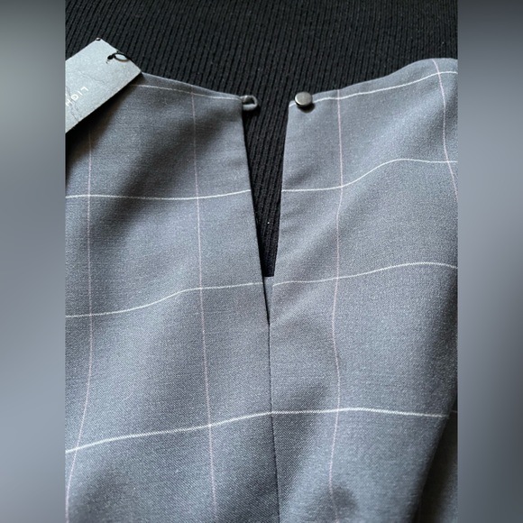 Banana Republic NWT Charcoal Checkered Blouse - Picture 6 of 14